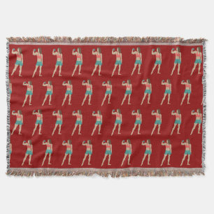 Bodybuilding Throw Blanket