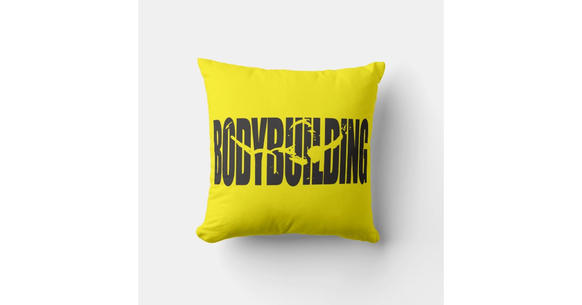 Bodybuilding Throw Pillow Zazzle