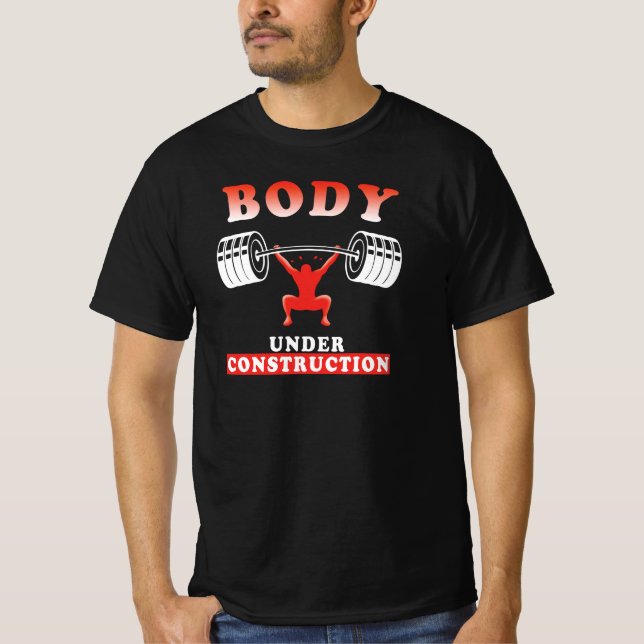 Bodybuilding training motivational workout quote T-Shirt (Front)