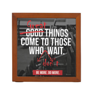 Bodybuilding Workout Motivational Words Pencil Holder