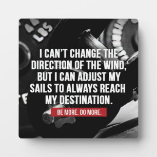 Bodybuilding Workout Motivational Words Plaque