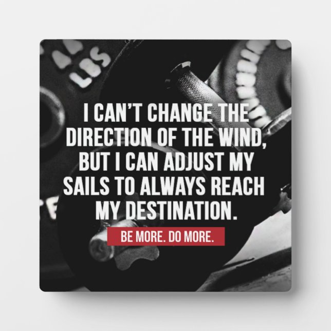 Bodybuilding Workout Motivational Words Plaque (Front)