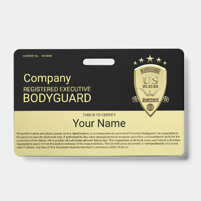 Bodyguard Badge (Front)
