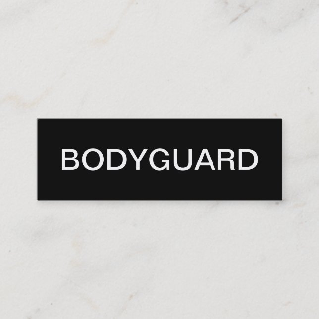 Bodyguard Business Cards (Front)