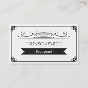 Bodyguard - Classy Vintage Frame Business Card