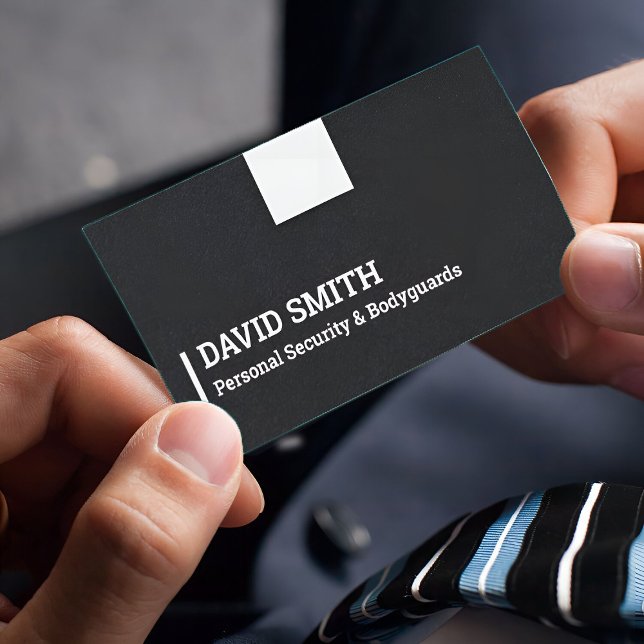 Bodyguard Premium Black Business Card (Bodyguard Card)
