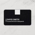 Bodyguard Premium Black Business Card | Zazzle