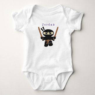 bodysuit funny , ninja . baby bodysuit