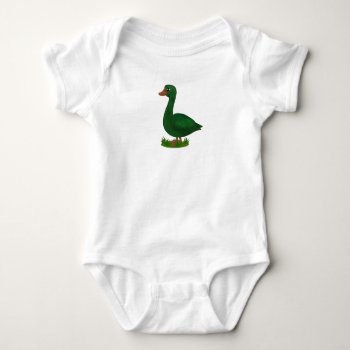 Bodysuit - Printed With A Charming Green Duck by alise_art at Zazzle