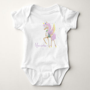 Bodysuit with a cute unicorn.