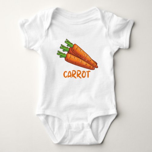 Bodysuit with carrot for kids 