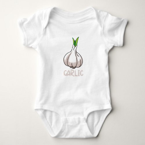 Bodysuit with garlic for kids 