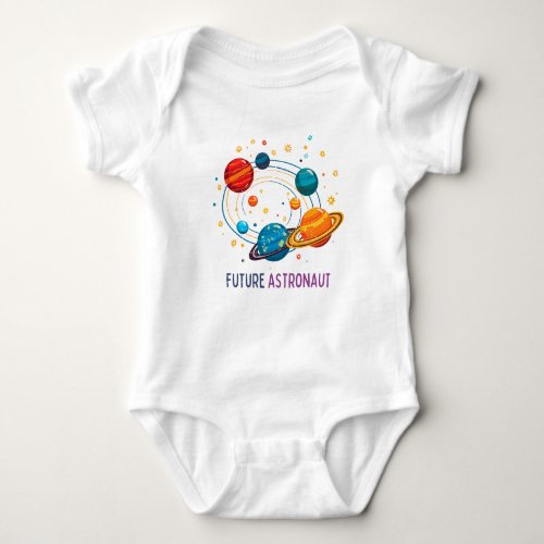 Bodysuit with planets for kids 