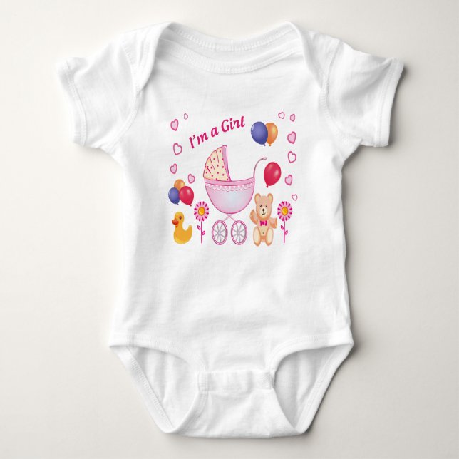 "Bodysuits One-Pieces for girl" Baby Bodysuit (Front)