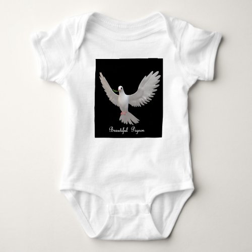 Bodysuits  One_Pieces with pigeon design print 