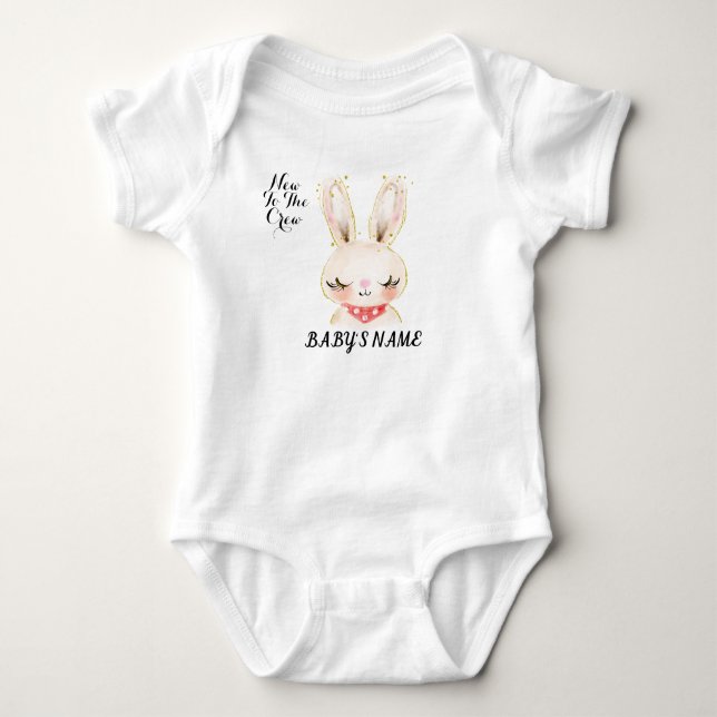  Bodysuits T-Shirt baby for baby new to the crew (Front)