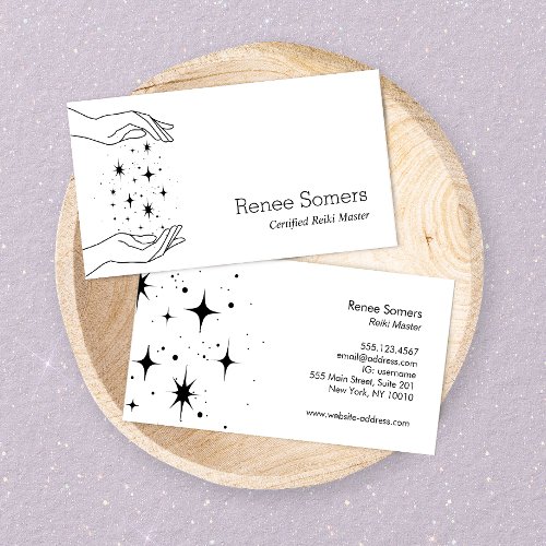 Bodywork Energy Healer Hands Business Card