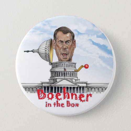 Boehner in the Box Pinback Button