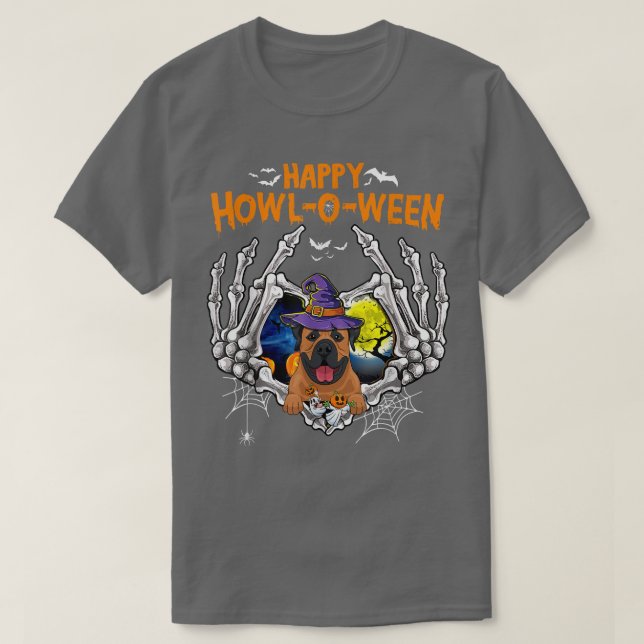 Boer Boel Skeleton Heart Happy HowlOWeen Costume  T-Shirt (Design Front)