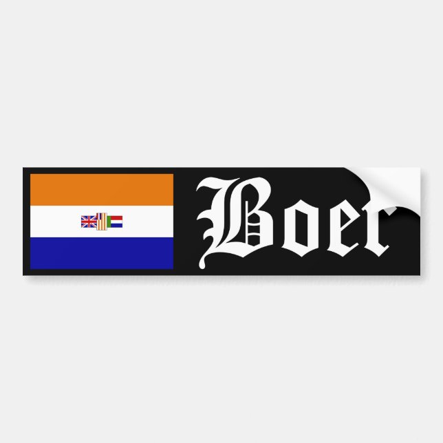 Boer Bumper Sticker (Front)