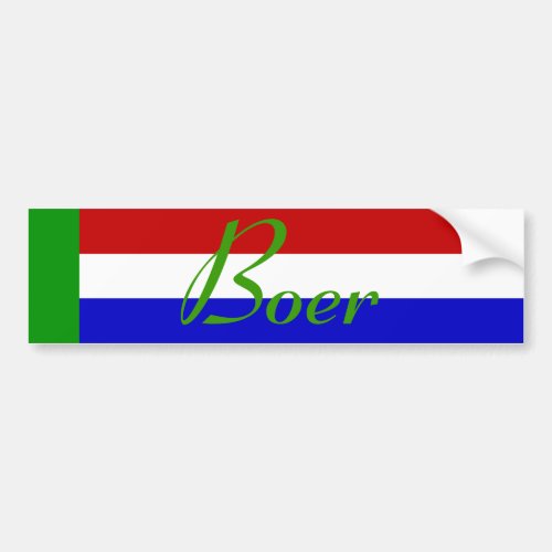 Boer Bumper Sticker