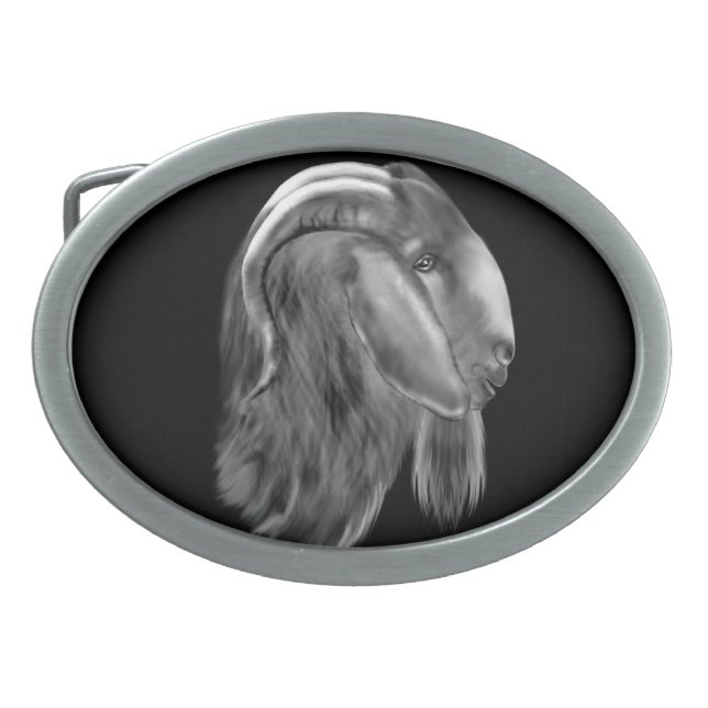 Boer Goat  Belt Buckle (Front)