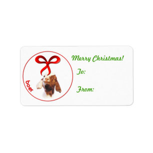 Boer Goat Christmas Gift Tag Sticker
