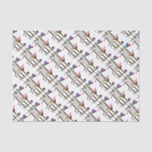 Boer Goat Patterned Birthday Party Tissue Paper