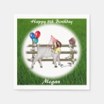 Boer Goat Personalized  Birthday Party Napkins