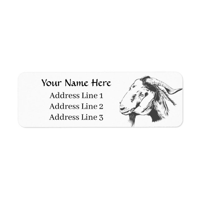 Boer Goat Return Address Label (Front)