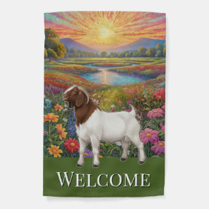 Boer Goat Welcome Flag