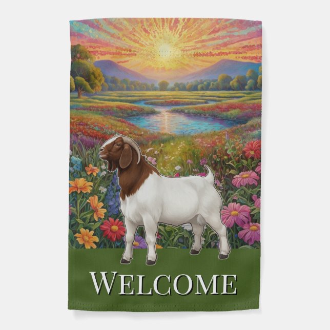 Boer Goat Welcome Flag (Front)