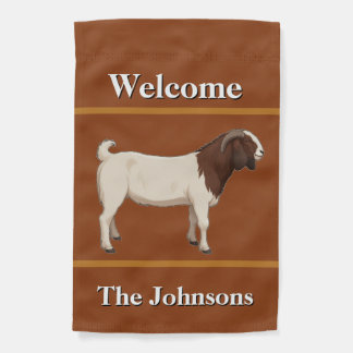 Boer Goat Welcome  Garden Flag