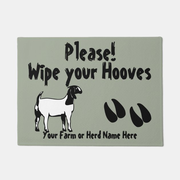 Home Rugs Decor Funny Welcome Doormat Indoor Goats Wipe Your Hooves Door mat 