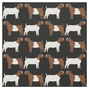 Boer Goats on Black Fabric