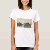 Boer Homes on the water in morning mist
