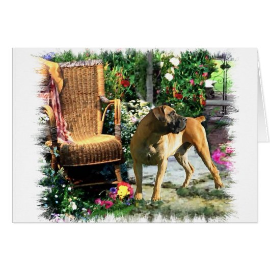 Boerboel Art Gifts Cards (Front Horizontal)
