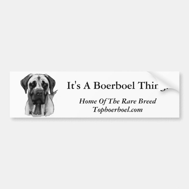 Boerboel Bumper Sticker (Front)