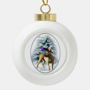 Boerboel Christmas Ceramic Ball Christmas Ornament