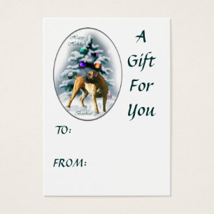 Boerboel Christmas Gift Name Tags