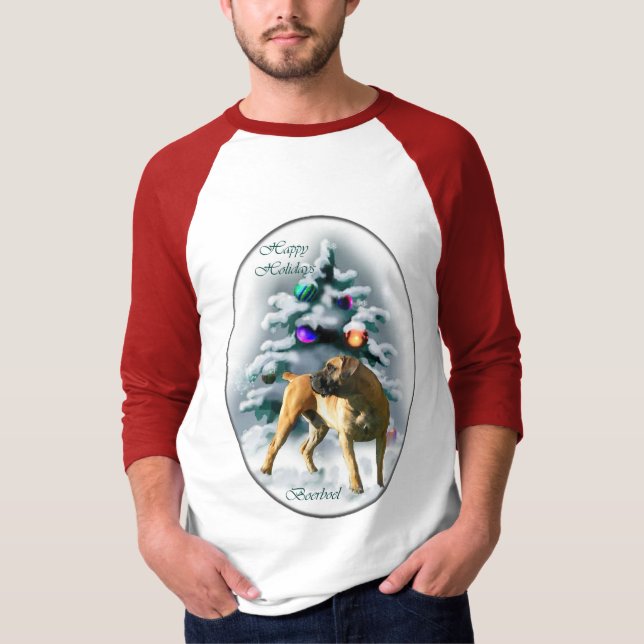 Boerboel Christmas Gifts T-Shirt (Front)