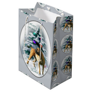 Boerboel Christmas Medium Gift Bag
