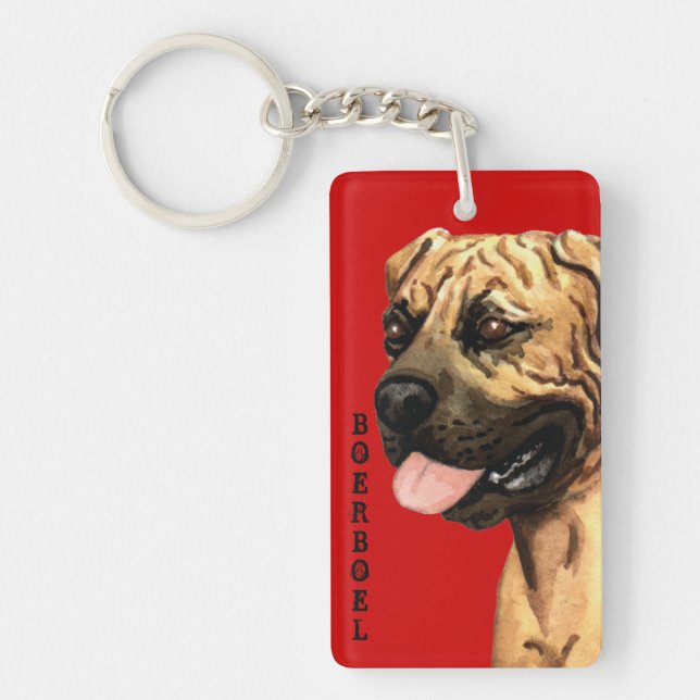 Boerboel Color Block Keychain (Front)