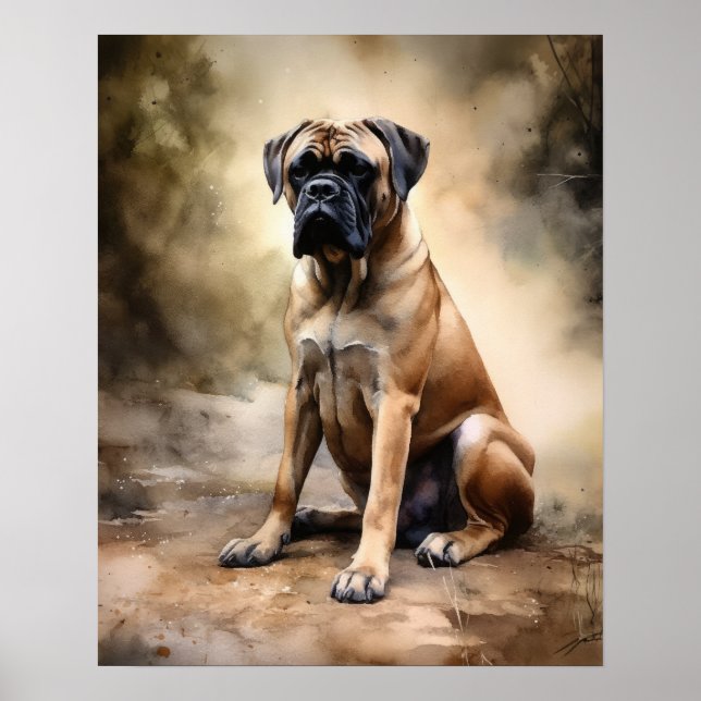 Boerboel Dog Art Print Poster (Front)