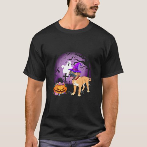 Boerboel Dog Candy Pumpkin Halloween Lover T_Shirt