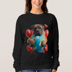 Boerboel Dog Earth Day Hug Love Owner Hugging Plan Sweatshirt