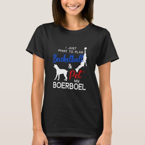 Boerboel Funny Basketball Dog Owner  Xmas  T_Shirt