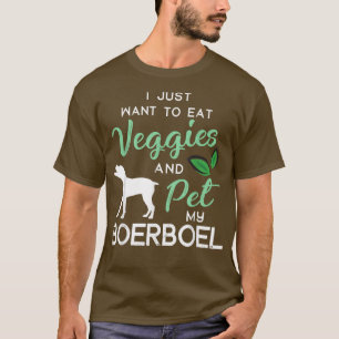 Boerboel Funny Vegan Dog Lover Owner Xmas Birthday T-Shirt