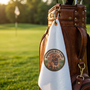 Boerboel Golf Dad Golf Towel Custom Gift for him