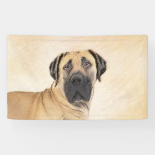 Boerboel Painting - Cute Original Dog Art Banner